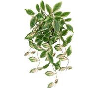 Décoration suspendue, vert et rose, 50 cm, plante artificielle