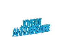 Décoration table Joyeux anniversaire turquoise - Bleu - Taille Unique
