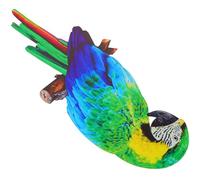 Décoration Toucan Mural en Fer Vert, Suspendue, Réaliste pour Jardin | Ornement Simple, Style Vivant et Charmant, pour Chambre, Ambiance Décorative, Silhouette de Toucan