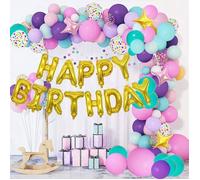 Décorations Ballons et Bannière Set Fournitures - 152 pcs Ballons guirlande arche kit et lettres Bannière