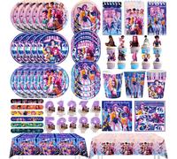 Décorations d'anniversaire Kpop Demon, Autocollants pour fête Hunters, Ballons d'idole, Bannière de fond, Décoration de gâteau, Cadeaux de baby shower balloon-9pcs