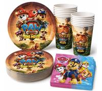 Décorations d'anniversaire PAW Patrol, vaisselle de fête jetable, nappe, gobelets, assiettes, articles de baby shower, jouet Tablewares-A