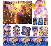Décorations de fête d'anniversaire sur le thème du raiponce emmêlé, ballons de table jetables, bannière de réception-cadeau pour bébé, cadeau pour enfants 20PCS 7inch