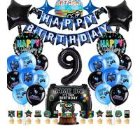 Décorations De Fête De Jeu Vidéo,Décoration D'Anniversaire Jeu Vidéo 9 Ans,Ballons En Aluminium Jeu Vidéo,Décoration D'Anniv[BB677]