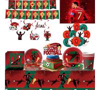 Décorations de fête sur le thème du football espagnol pour l'anniversaire des enfants, ballons de fond Cr&7, fournitures pour fête d'anniversaire de garçon Balloon-12PCS