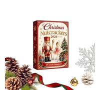 Décorations de l'Avent Pendentifs Danseurs Plats en Acrylique 2D avec Boîte | Ornement de Sapin Casse-Noisette Compte à Rebours 24 Jours Déco Maison, Porte, Sapin, Manteau, Voiture, Bra