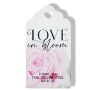 Décorations de mariage "Amour en éclosion" – 50 ornements floraux avec découpe en forme de cœur