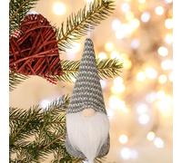 Décorations de Noël à suspendre - Nains suédois faits à la main - Père Noël - Maison (C, 17 cm)