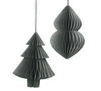 Décorations de noël Broste Copenhagen DECO 'CHRISTMAS MIX' PAPIER X2 Vert Unique