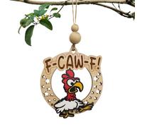 Décorations de Noël de Style Fermier Pendentif Coq Accessoires pour Voiture | Avec Ornement Poulet À Mot Drôle Pour La Et Les Les Agriculteurs Pendant Les Vacances De Thanksgiving À La Ferme Et