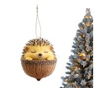 Décorations de Noël en gland 2D acrylique plat mignon rustique de Noël | Figurines de créatures forestières en gland pour fêtes d'hiver, soirées, mur intérieur, fenêtre, décor saisonnier de