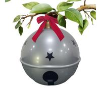 Décorations de Noël géantes - Cloche gonflable de 58,4 cm avec nœud | Boules de vacances imperméables pour jardin, cour, patio, porche, pelouse, porte d'entrée, salon et décoration de fête, parfaites