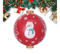 Décorations de Noël gonflables - Boule décorative géante en PVC pour l'extérieur - Décoration d'intérieur résistante aux intempéries pour événements festifs, célébrations