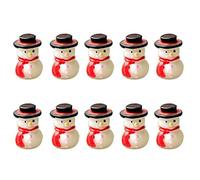 Décorations De Noël Mini Bonhomme De Neige Debout Debout Noël Décorations pour La Fête Décoration 1.5 * 2.5cm 10 pcs Durable et PratiqueTraitement Pratique