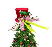 Décorations de Noël pour arbres, haut d'arbre de Noël, forme de chapeau | Décoration de Noël pour réunion de vacances fête maison salon appartement