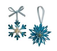 Décorations de Noël pour Sapin Ornement Renne en Acrylique 2D Décorations | Pendentif Élégant en Flocon de Neige pour Arbre de Noël pour Chambre Balcons Portails Mur Jardin Cour