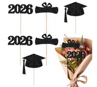 Décorations de remise de diplôme pour bouquets - Centres de table de cupcakes 2026 pour la nourriture, le dîner, le bureau, les vacances, l'école, les activités d'intérieur