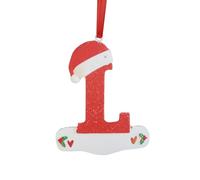 Décorations de Sapin de Noël Lot de 26 Lettres de l'Alphabet en Bois - Décoration de Noël Personnalisée - Idéal pour Décorer Le Sapin, la Cheminée ou la Chambre d'enfant - Pendenti