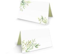 Décorations de table blanc et vert : feuilles d'eucalyptus – mariage, anniversaire, décoration de table