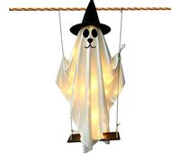 Décorations d'extérieur pour Halloween - Chien fantôme lumineux à suspendre - 150 cm