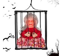 Décorations D'Halloween Animées Hurlantes Détecteur De Mouvement Et Capteur | Décoration Horreur Halloween À Activation Par Mouvement Avec Cri Pour Maison Hantée Cour Jardin Intérieur Ext