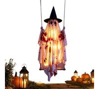 Décorations d'Halloween d'extérieur fantôme lumineux pour pelouse