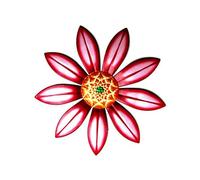 Décorations Murales En Métal À Fleurs, Sculptures D'art Suspendues Spéciales Pour Décorations Intérieures Et Extérieures H88f