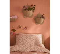 Décorations murales fleurs en papier beige TU