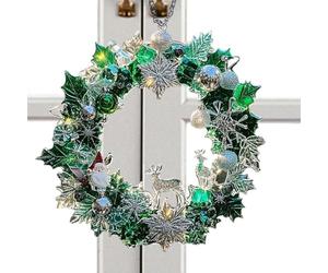 Décorations pour sapin de Noël - Pendentif en forme de renne 2D | Pendentifs décoratifs pour sapin de Noël, pour salon, chambre, fenêtre, porte, bibliothèque, balcon, bureau