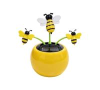 Décorations Pour Tableau De Bord De Voiture Statue Mignonne Abeille | Ornement Solaire Dansant Pour Camion Quad Camping-car Remorque Berline Pick-up Tracteur
