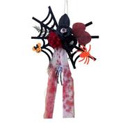 Décorations Toiles d'Araignée Ornement Halloween Effrayant à Crâne Rose