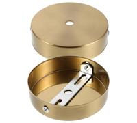 Decorative ceiling canopy, ceiling cap for pendant light, metal canopy, round 4" cover plate, copper color, 2 set, single hole edgemount structure, home decor and home
