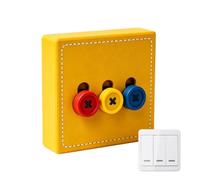décorative d'interrupteur d'éclairage Bouton universel mignon imprimé en 3D | murale drôle Entrée, chambre, chevet, salle de bain, chambre d'enfant, bureau,