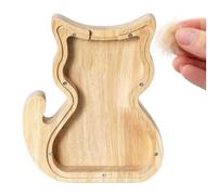 décorative en bois transparent en forme de chien | Pot à monnaie créatif pour filles, enfants, adultes, anniversaire, Noël, fête des enfants, chambre d'enfant