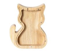 décorative en bois transparent en forme de chien pour | Tiroir de rangement pour épargne, chambre d'enfant, salon, garçons, filles, adultes, anniversaire, Noël, fête des enfants