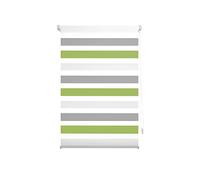 Decorblind Store Enrouleur Double épaisseur sans Outils et sans perçage Dimensions du Store 120 x 180 cm x 175 cm Store Enrouleur Nuit et Jour Couleur Pistache storex