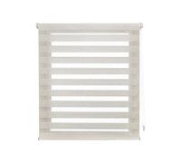 Decorblind Store Enrouleur Double épaisseur sans perçage et sans perçage Dimensions du Tissu Store : 95 x 150 cm (l x L) Store plissé : 92 x 145 cm Couleur écru