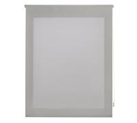 DECORBLIND | Store Enrouleur translucide Lisse, Dimensions 120 x 250 cm (Largeur x Longueur), Tissu 117 x 245 cm, Couleur Argent, Installation Facile au Mur ou au Plafond