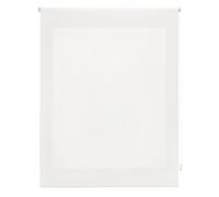 DECORBLIND Store Enrouleur translucide Lisse, Dimensions 130 x 175 cm - Tissu Lisse : 127 x 170 cm - Store translucide Blanc, Facile à Installer au Mur ou au Plafond