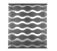 Decorblind Tablier de fenêtre Double épaisseur Jour et Nuit Installation Murale ou Plafond Dimensions 100 x 180 cm (l x L) Tissu 97 x 175 cm Couleur Anthracite