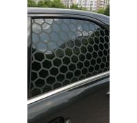 Decords Set : deux autocollants pour fenêtres de voiture, motif nid d'abeille – Dimensions : 70 x 45 cm
