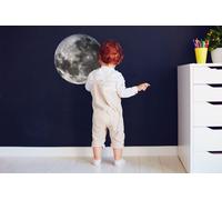Decords, sticker mural – Pleine lune avec motif des phases de la lune, 180 x 180 cm
