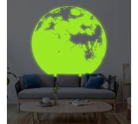 Decords, sticker mural – pleine lune lumineuse, 140 x 140 cm