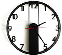 Decorizzly® EVRA chiffres horloge loft noir