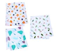 DECORNIJIA 3 pièces Housse de Réfrigérateur Peva Imperméable et Poussière Protection Étanche et Facile à Nettoyer avec Motifs Décoratifs Couvre Réfrigérateur Multi Usage pour Cuisine