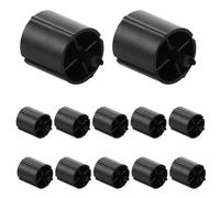 DECORNIJIA Accessoires de Remplacement pour Distributeur de Ruban Adhésif en Plastique Noir, 12 Pièces, Rouleau pour Bureau et École Distribution Lisse
