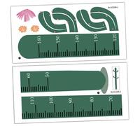 DECORNIJIA Autocollant Mural Toise de Hauteur pour Garçon et Filles en Pvc Vert, Facile à Installer, Décoration Amusante et Adorable pour Chambre D'garçon et Filles, Style Cactus Coloré