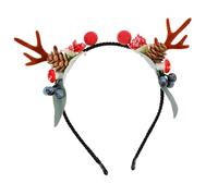 DECORNIJIA Bandeau de Tête Cerf Noël Renne Accessoires Cheveux Festifs pour Fêtes Hiver Photo et Cosplay Femme et Garçon Fille