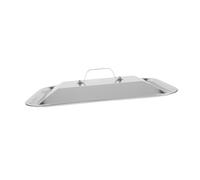 DECORNIJIA Capot Plancha Couvercle Profond avec Poignée en Acier Inoxydable Rectangulaire pour Plaques de Cuisson, pour Barbecue Extérieur et Réunions à Domicile