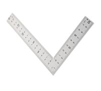 DECORNIJIA Équerre Multifonctionnelle en Acier Inoxydable avec Graduation Double Face 15 x 10 cm Outil Carré Robuste pour Bricoleurs et Charpentiers en Déplacement